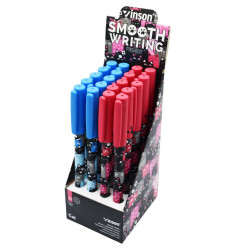 Golyóstoll kupakos, 0,7mm Vinson Cat A27 vegyes test displ 20 db/display Golyóstoll Vinson