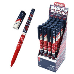 Golyóstoll kupakos, 0,7mm Vinson Glee A12 vegyes test displ 20 db/display Golyóstoll Vinson