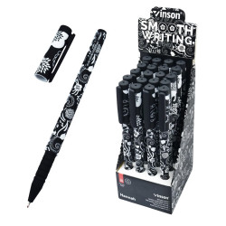 Golyóstoll kupakos, 0,7mm Vinson Hannah A71 vegyes test displ 20 db/display Golyóstoll Vinson