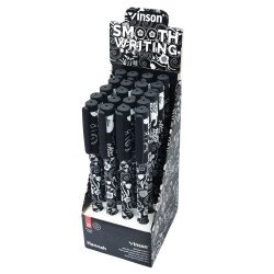 Golyóstoll kupakos, 0,7mm Vinson Hannah A71 vegyes test displ 20 db/display Golyóstoll Vinson