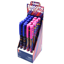 Golyóstoll kupakos, 0,7mm Vinson Line A22 vegyes test displ 20 db/display Golyóstoll Vinson