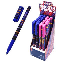 Golyóstoll kupakos, 0,7mm Vinson Line A22 vegyes test displ 20 db/display Golyóstoll Vinson