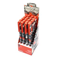 Golyóstoll kupakos, 0,7mm Vinson Sneaker A188 vegyes test displ 20 db/display Golyóstoll Vinson