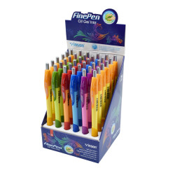 Golyóstoll nyomógombos 0,7mm Vinson 8501 vegyes test displ 36 db/display Golyóstoll Vinson