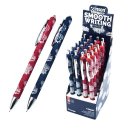 Golyóstoll nyomógombos 0,7mm Vinson Change K60 vegyes test displ 24 db/display Golyóstoll Vinson