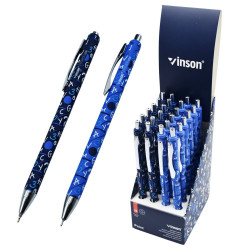 Golyóstoll nyomógombos 0,7mm Vinson Point K36 vegyes test displ 24 db/display Golyóstoll Vinson