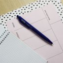 Golyóstoll nyomógombos 0,7mm Vinson Sunrise P12 kék test displ 36 db/display