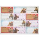 Füzetcímke ZÁTONYI 12db-os többszínű 20 ív/csomag