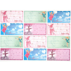 Füzetcímke ZÁTONYI 12db-os többszínű 20 ív/csomag Füzetcímke ZÁTONYI