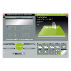 Tankönyvborító öntapadó, 50x33cm, 10 ív/csomag, Ars Una, víztiszta Füzet, könyv borító Ars Una