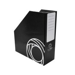 Iratpapucs 9cm, karton, fóliázott Bluering® fekete Iratpapucs Bluering