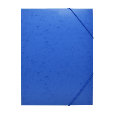 Gumis mappa A4, festett prespán mintás karton Bluering® kék