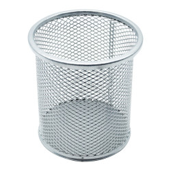 Fémhálós írószertartó pohár kerek Bluering® ezüst Fémhálós család Bluering