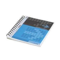 Spirálfüzet A5, 70lap kockás perforált lyukasztott Fornax 10313 Spirálfüzet Fornax