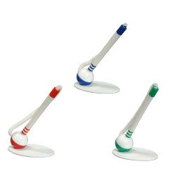 Ügyféltoll fehér test gömb alakú talppal Bluering® , írásszín kék Ügyféltoll Bluering