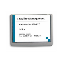 Irányítótábla, 210x148mm, Durable szürke Vizuál, irányító tábla Durable