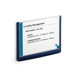 Irányítótábla, 210x148mm, Durable kék Vizuál, irányító tábla Durable