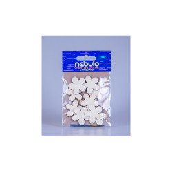 Dekor karton, mini virágok, 10 db/csomag, 8x12 cm, Nebulo Kreatív Nebulo