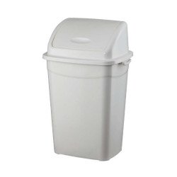 Szemetes kuka billenő fedéllel műanyag 26 literes szürke/antracit UP120P Papírkosár, szemetes Planet