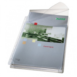 Genotherm lefűzhető, A4, 170 micron jumbo narancsos felül behajtható fülel Leitz 5 db/csom Lefűzhető genotherm Leitz