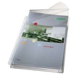 Genotherm lefűzhető, A4, 170 micron jumbo narancsos felül behajtható fülel Leitz 5 db/csom Lefűzhető genotherm Leitz