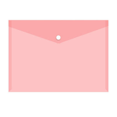 Irattartó tasak A5, PP patentos transzparens Icarus piros