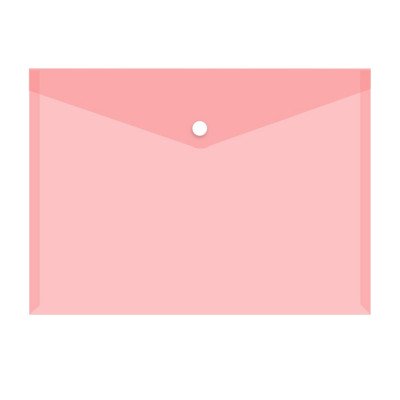 Irattartó tasak A5, PP patentos transzparens Icarus piros