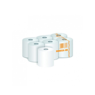 Kéztörlő 2 rétegű tekercses átmérő: 19 cm 100 % cellulóz duda nélküli 6 tekercs/karton_080613A-DN hófehér