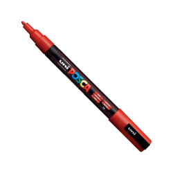Dekormarker 0,9-1,3mm, Uni Posca PC-3M piros Dekormarker Uni