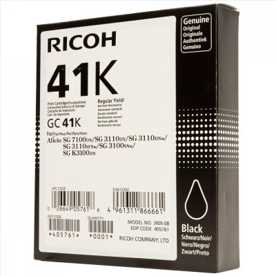 Ricoh GC41 tintapatron black ORIGINAL 2,5K