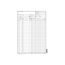 Raktárkészlet nyilvántartólap A4 B.12-152 Nyilvántartás Bluering