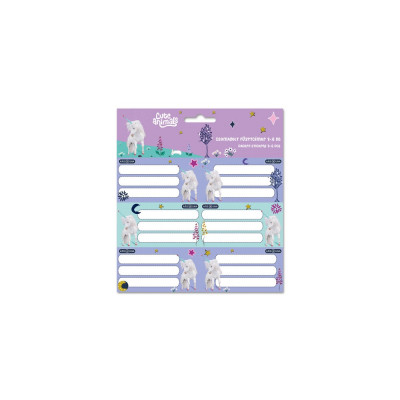 Füzetcímke (3*6 db) Ars Una UNICORN