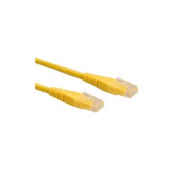 Kábel UTP CAT6, 0,5m, Roline sárga Hálózati kábel, átalakító Roline