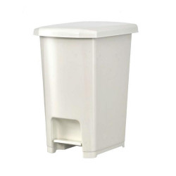 Szemetes kuka pedálos műanyag 9 literes fehér UP400 Papírkosár, szemetes Planet