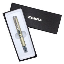 Golyóstoll metál pezsgő test, Zebra SLF1, írásszín kék Golyóstoll Zebra