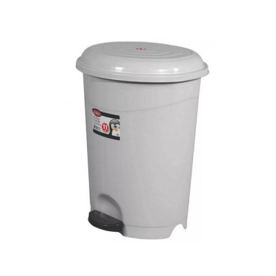 Szemetes kuka pedálos műanyag 22 literes szürke UP128-002