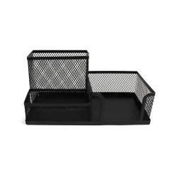 Fémhálós asztali rendező 3 rekeszes Bluering® fekete Fémhálós család Bluering