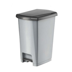 Szemetes kuka pedálos műanyag 25 literes antracit UP401-245