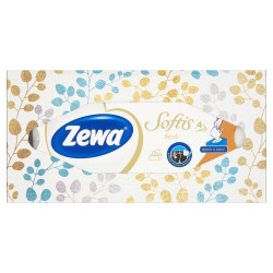 Papírzsebkendő 4 rétegű 80 db/csomag Zewa Softis Style NaturalSoft Papírzsebkendők Zewa