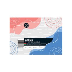 Rajzlap famentes A4, papírszalagos 10 ív/csomag, Nebulo Írólap, rajzlap Nebulo