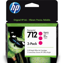 Hp 712/3ED78A tintapatron magenta 3db ORIGINAL Tintapatron original Hp