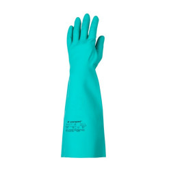 Gumikesztyű vegyszerálló 10-es méret 45 cm hosszú Nitril zöld_Coverguard Gumikesztyű Egyéb