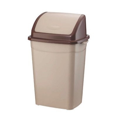 Szemetes kuka billenő fedéllel műanyag 26 literes barna UP120P