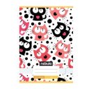 Füzet, A5, sima, 20-32, Cuki minták, 16 db/csomag Nebulo