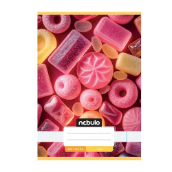 Füzet, A5, sima, 20-32, Cuki minták, 16 db/csomag Nebulo Iskolai füzet Nebulo