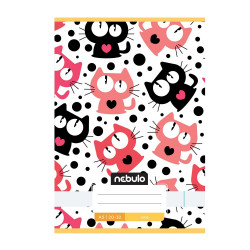 Füzet, A5, sima, 20-32, Cuki minták, 16 db/csomag Nebulo Iskolai füzet Nebulo