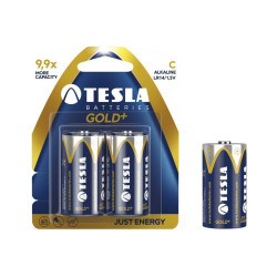 Elem LR14 baby tartós alkálielem POWER PLUS 2db/csomag Uniross Elem, akkumulátor, töltő Uniross