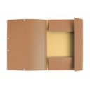 Gumis mappa karton  prespán A/4 Exacompta barna