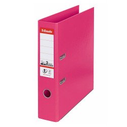 Iratrendező A4, 7,5cm, PP élvédő sínnel, Esselte Standard Vivida ciklámen Iratrendező Esselte