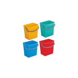 Vödör 6 literes műanyag szögletes kék Vödrök, lapátok Uctem Plas